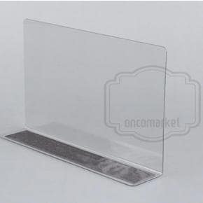온코 자석형 칸막이 L자 파티션 분리 칸나누기 투명 가림막 20X12CM