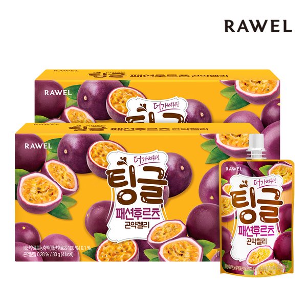 팅글 곤약젤리 패션후르츠 2박스 (80g x 28팩)