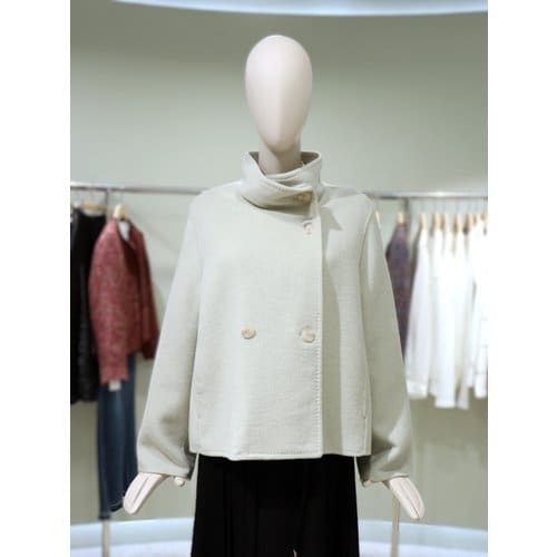 [파주점] 캐시미어 블렌디드 하이넥 하프 코트 L254MSH502