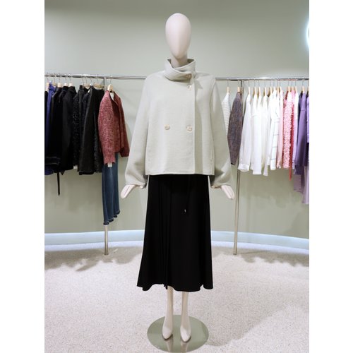 [파주점] 캐시미어 블렌디드 하이넥 하프 코트 L254MSH502