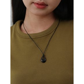 onyx tie necklace