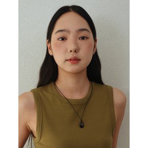 onyx tie necklace