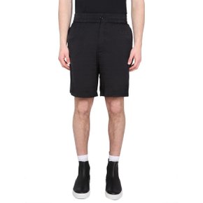 VISCOSE SATIN LOGO SHORTS Shorts 03072649_0555 BLACK