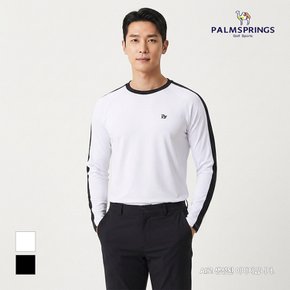 남성 배색 라운드 티셔츠_STSM222190