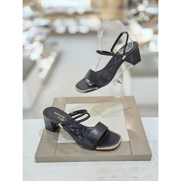 [시흥점] 여성 5센티 심플 골드 장식 투웨이 샌들 (712524018)