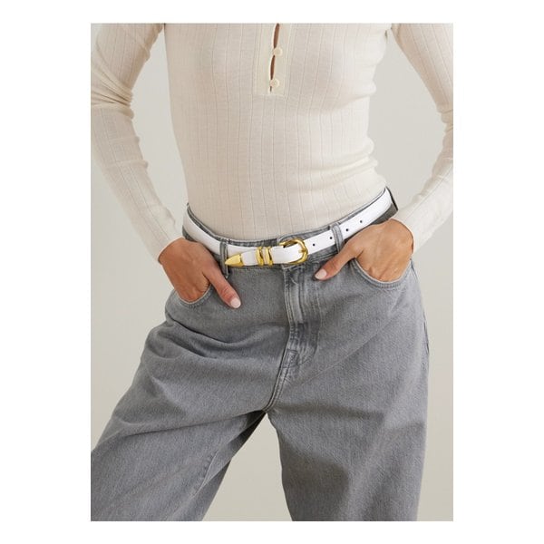 앤더슨스 가죽 벨트 화이트 46376663162893201