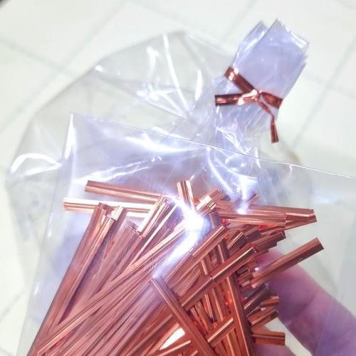 골드 빵끈 9cm 100개 칼라타이 국내산 리본끈 금색(1)