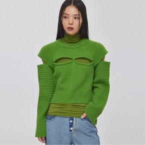 [TOPGIRL] CUTOUT FISHER OVERSIZED KNIT TOP_T226TP110(MO)