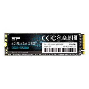 SSD 128GB 3D 낸드 M.2 2280 NVMe1.3 P34A60 SP128GBP34A60M28 실리콘 파워 PCIE3.0×4 시리즈