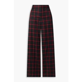 Dylan checked twill wide-leg pants 블랙 1647597346960125