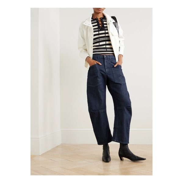 닐리 로탄 숀 보이프렌드 진 다크 데님 46376663162900381