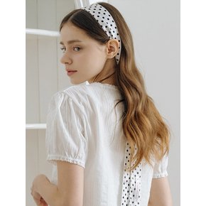 HML017 Polka Satin Skinny Scarf