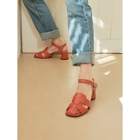 Monaco Fisherman Leather Sandals - Orange Brown