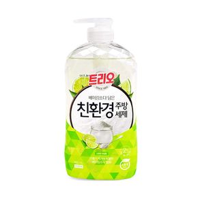 애경 트리오 베이킹소다담은 주방세제 라임향 680ml