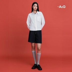 [최초가59900원] 와이드 하프 데님