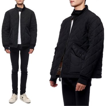 버버리 23FW 남성 다이아몬드 퀼팅 재킷 (8047934 BLACK 23F)
