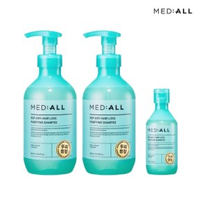 메디올 탈모완화 퓨리파잉 샴푸 480ml 2개 + 100ml