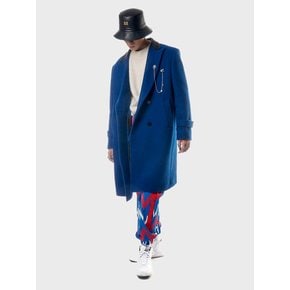 Double-Breasted Wool Over Coat(Cobalt Blue)_UTH-FB27