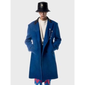 Double-Breasted Wool Over Coat(Cobalt Blue)_UTH-FB27