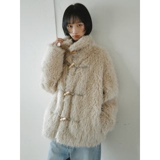 모슈파모슈 Vintage Toggle Fur Jacket_BEIGE
