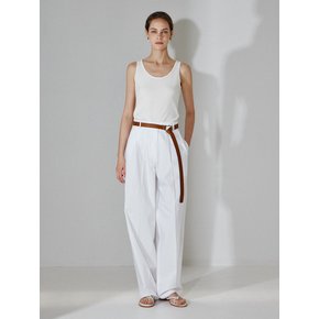 WIDE CURVED PANTS_WHITE