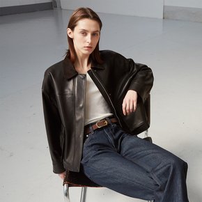 European Lambskin Collar suede Overfit JK