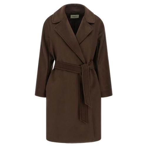 막스마라 페달레 울 벨티드 코트 WE344740BM BROWN