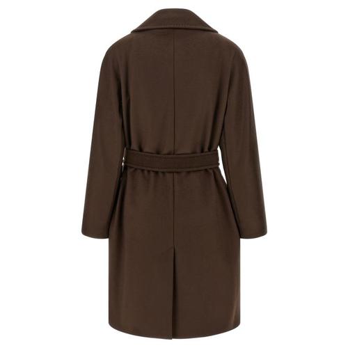 막스마라 페달레 울 벨티드 코트 WE344740BM BROWN