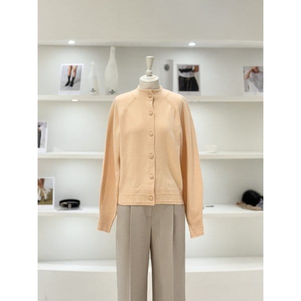 [여주점] 여성 볼륨 슬리브 모크넥 가디건 (D251KSL009)