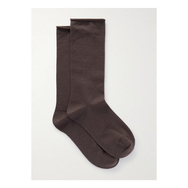 브루넬로쿠치넬리 캐시미어 혼방 양말 다크 브라운 46376663162900447