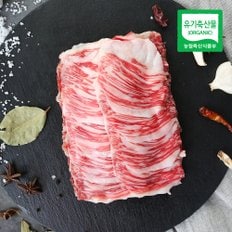 지리산 산청 유기농 한우 차돌박이 300g