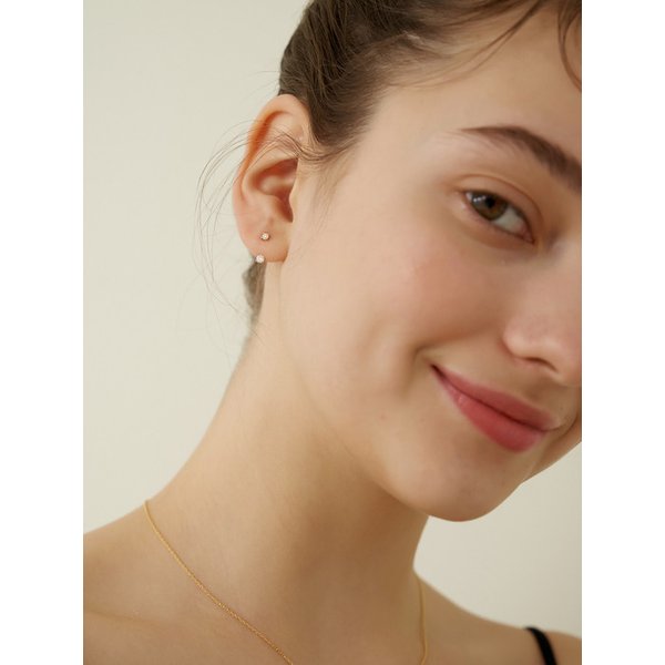 (실버925) 모이사나이트 이어자켓 귀걸이 DE0004