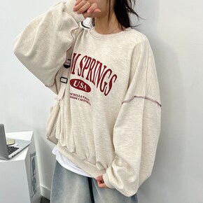 스프링 스티치 오버핏 맨투맨_P418508472
