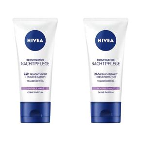 [해외직구] 독일직구 Nivea 니베아 스무딩 나이트 케어 24시간 보습 50ml 2팩