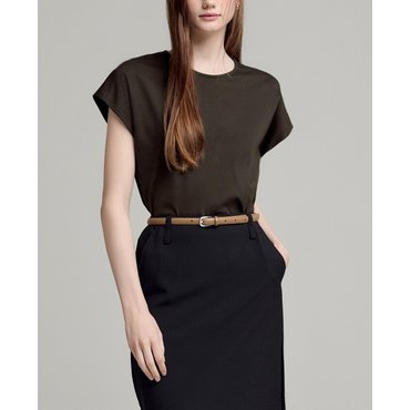DKNY 슬리브리스 티셔츠 (DW2E7TTS707T)