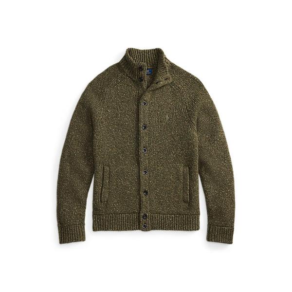 남성 울 블렌드 모크넥 카디건(MNPOSWE16822373300)