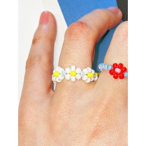 Daisy Flowers Beads Ring 비즈반지