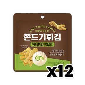 쫀드기튀김 먹태청양마요맛 스낵간식 50g x 12개