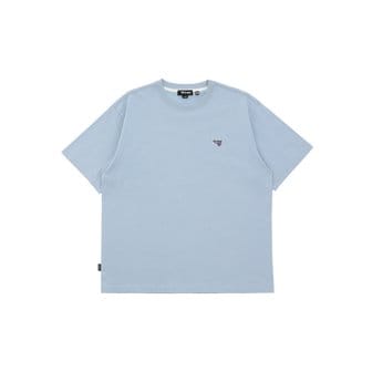 원더플레이스 SMALL LOGO ESSENTIAL T-SHIRTS [LIGHT BLUE]