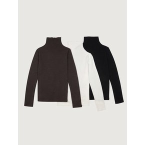 Classic turtleneck top - 3color