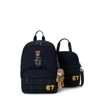 폴로 랄프 로렌 폴로 키즈 남아 8-18세 폴로 베어 백팩 앤 슈즈 백 세트(CWPOACCY9P20120410)