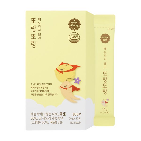 바라기 배도라지젤리 또랑또랑 15포 (15일분) 유아젤리 어린이젤리