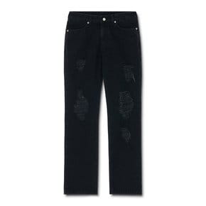 LOW RISE BOOTCUT DENIM PANTS BLACK