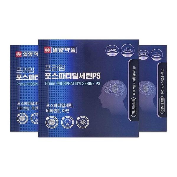 일양약품 프라임 포스파티딜세린 PS 800mg 60캡슐 3개/mjc (S35778711)