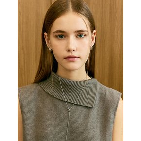 [진주귀걸이 2종 증정] Bold Shellfish texture one touch earring