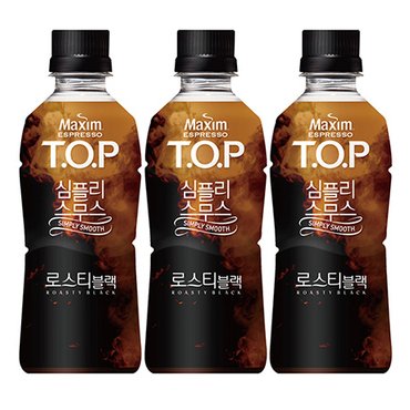  맥심 티오피 심플리스무스 로스티 블랙 360ml x 20펫 / 블랙커피 음료