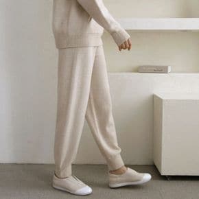 Whole Garment Cashmere Wool Jogger Pants