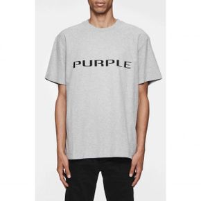 4794515 PURPLE BRAND Textured Jersey Logo Graphic T-Shirt