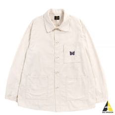 NEEDLES 니들스 D.N. Coverall Back Sateen White (NS181) (DN 커버울 자켓)