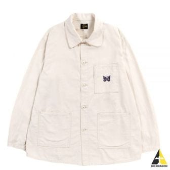 니들스 NEEDLES 니들스 D.N. Coverall Back Sateen White (NS181) (DN 커버울 자켓)